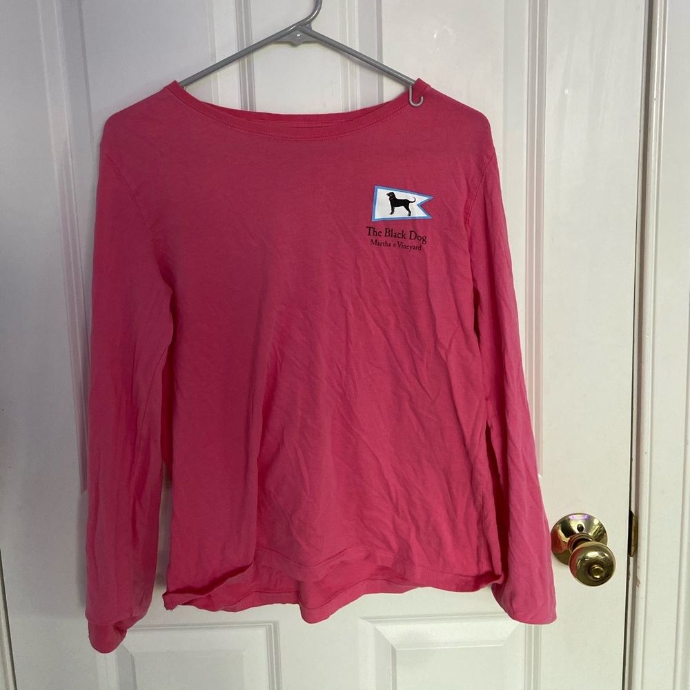 Women’s black dog long sleeve shirt